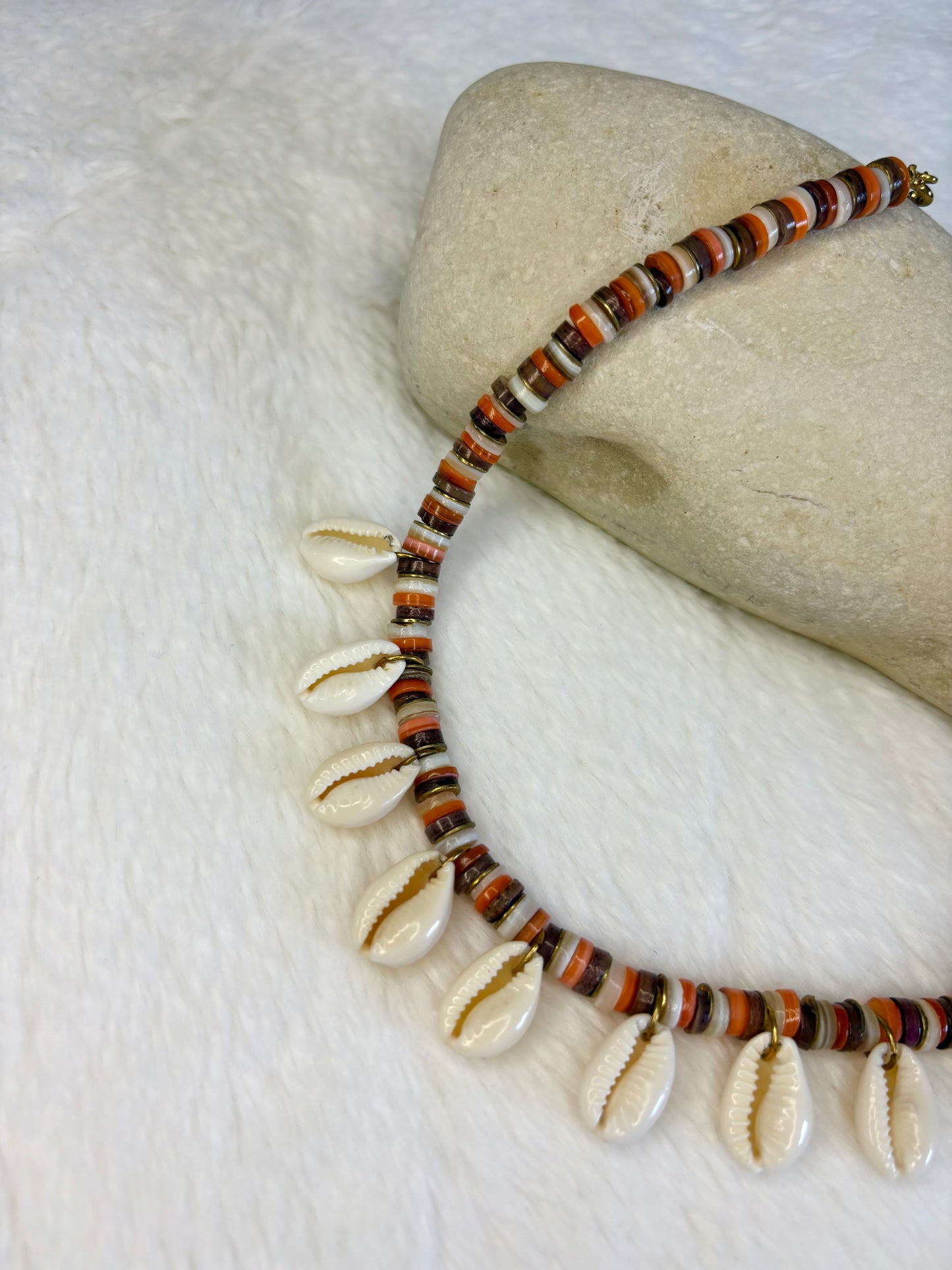 Collier OKA Marron doré