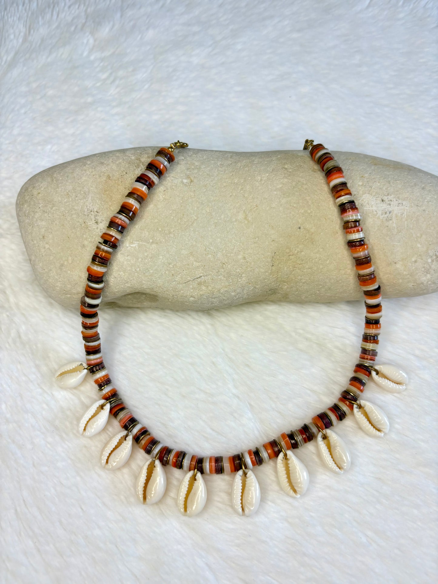 Collier OKA Marron doré