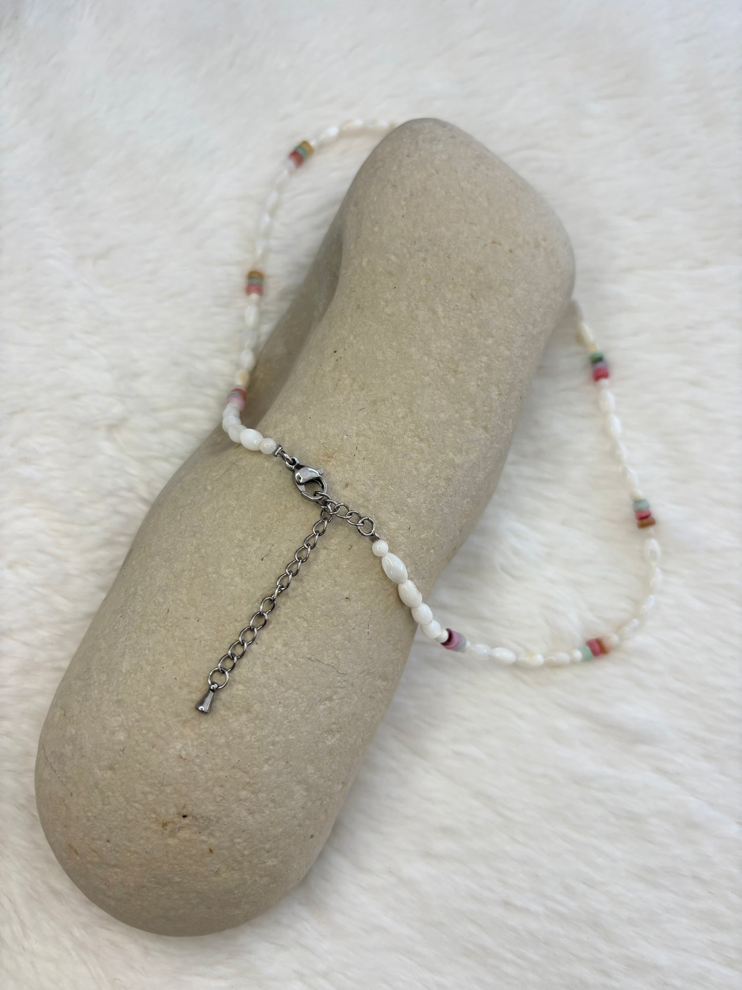 Collier ITORA Blanc et multicolore