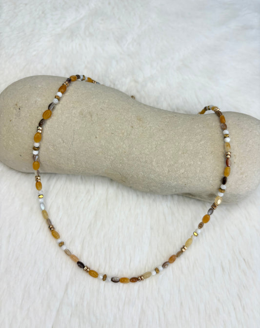 Collier ITORA Marron